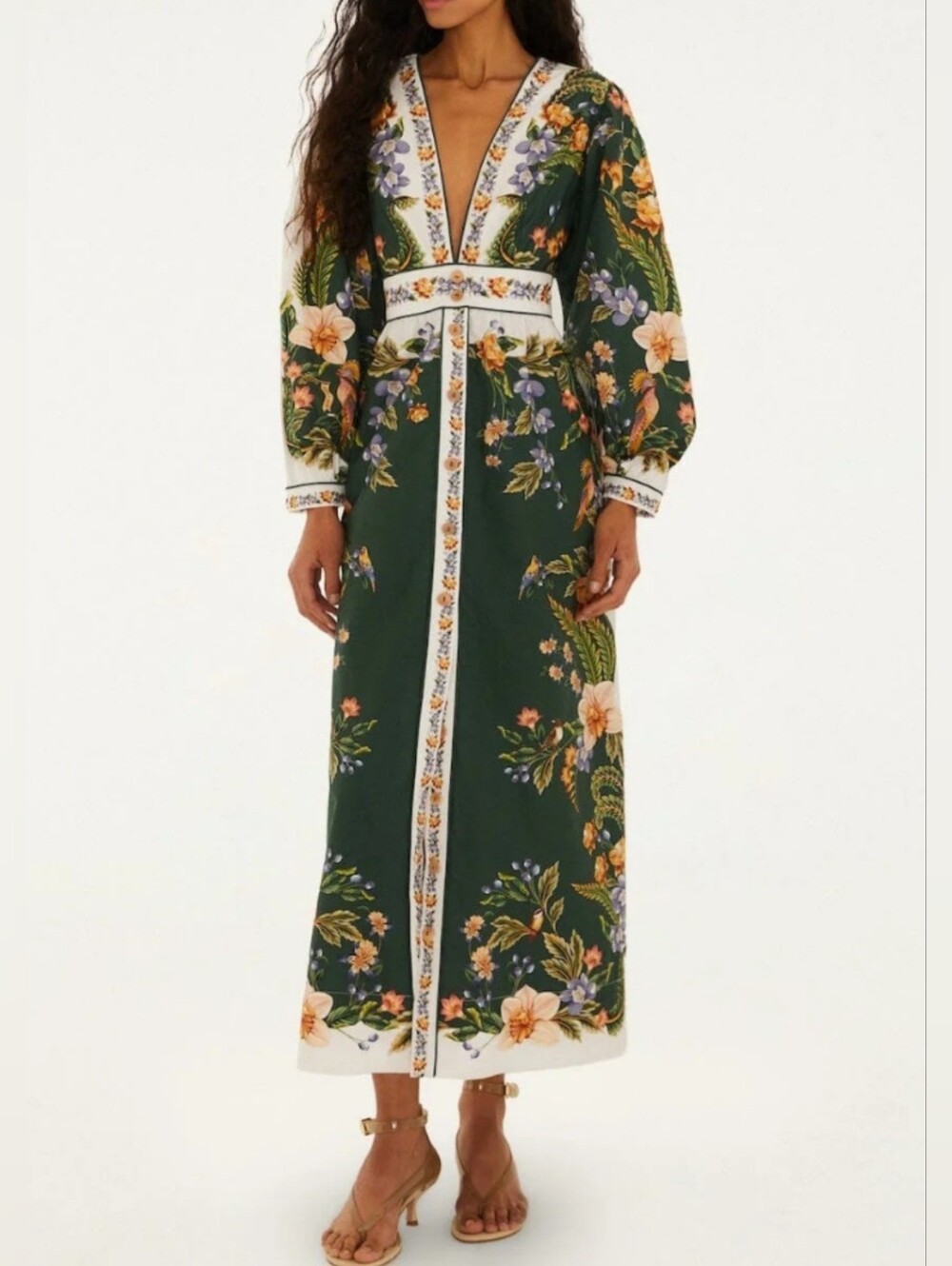 Farm Rio Midi Cotton Dress